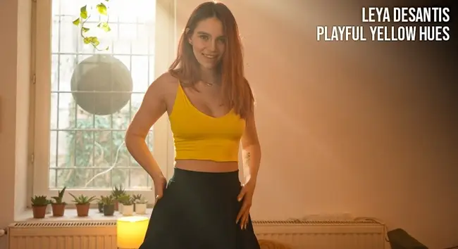 Leya Desantis - Playful Yellow Hues 1080p
