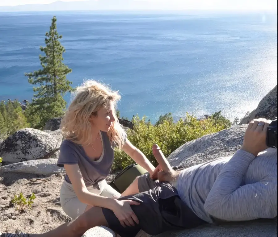 Jill Palmer - Blowjob & Fuck on the Rocks Outdoor FullHD 1080p